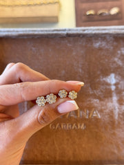 Diamond Flower Earring