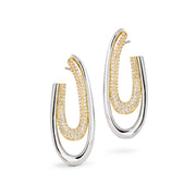 Two-Tone Loop Earring