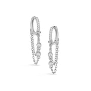 Mini Chain & Solitaire Huggie