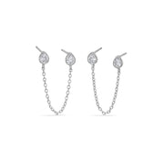 Double Teardrop Stud