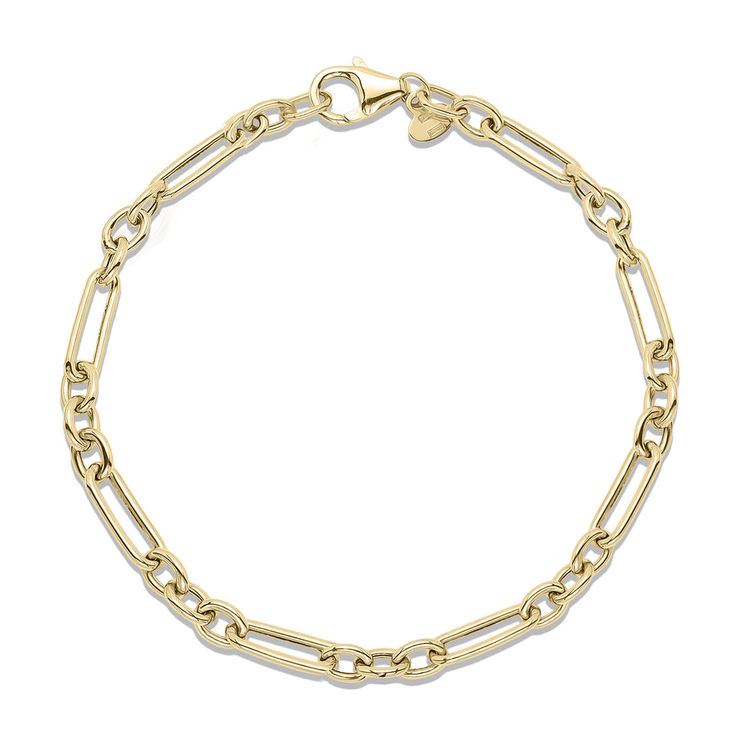 Patterned Chain Link Bracelet
