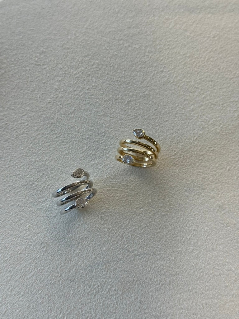 Double Pear Wrap Ring