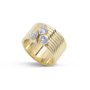 Trinity Pear Diamond Ring