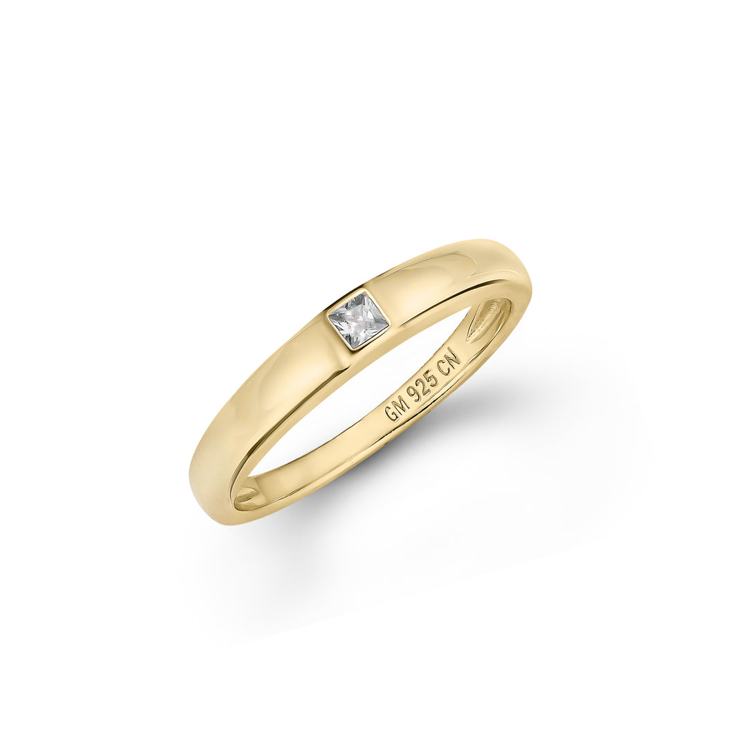 Solitaire Pinky Ring