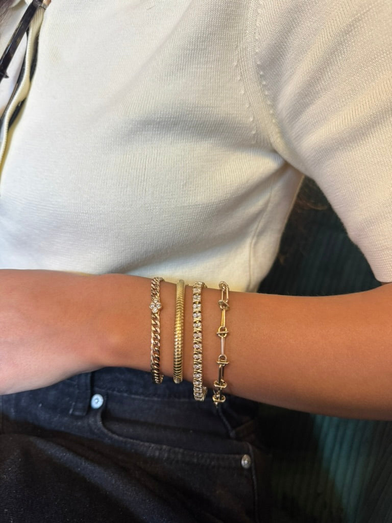 X Diamond Tennis Bracelet