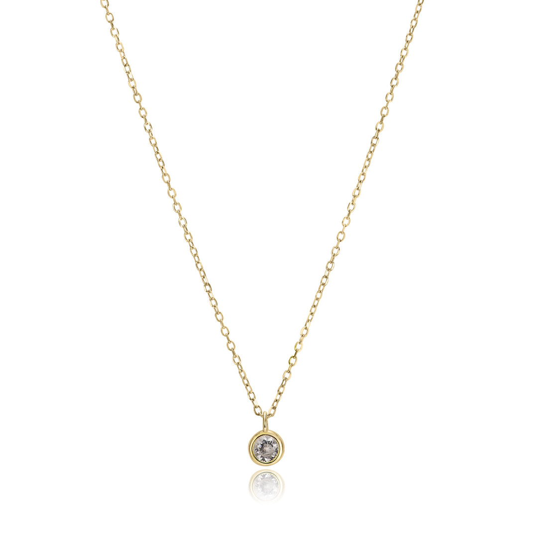 Solitaire Bezel Necklace