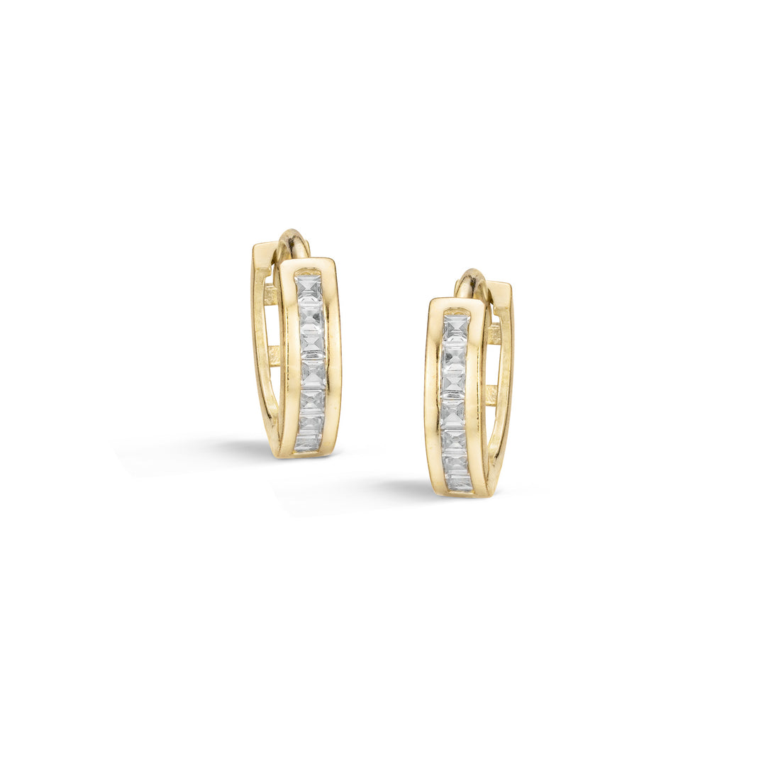 Crystal Embedded Huggie