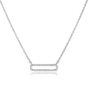 Pavè Rectangle Necklace