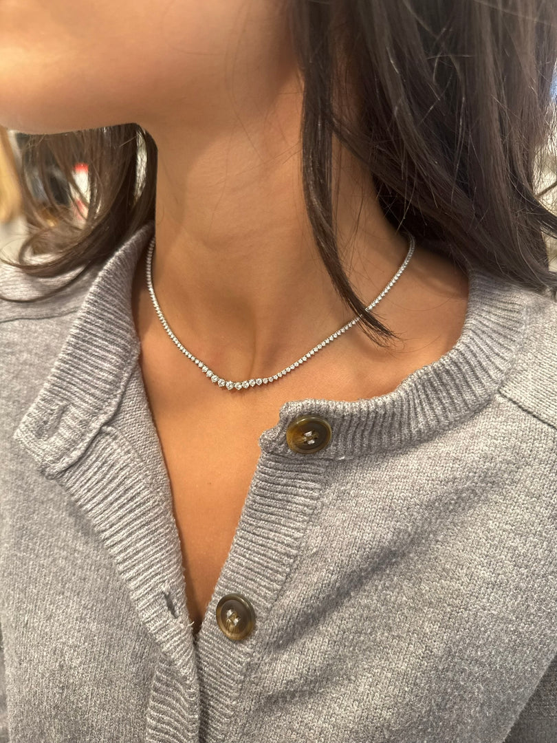 Gradual Tennis Necklace 5 Ctw