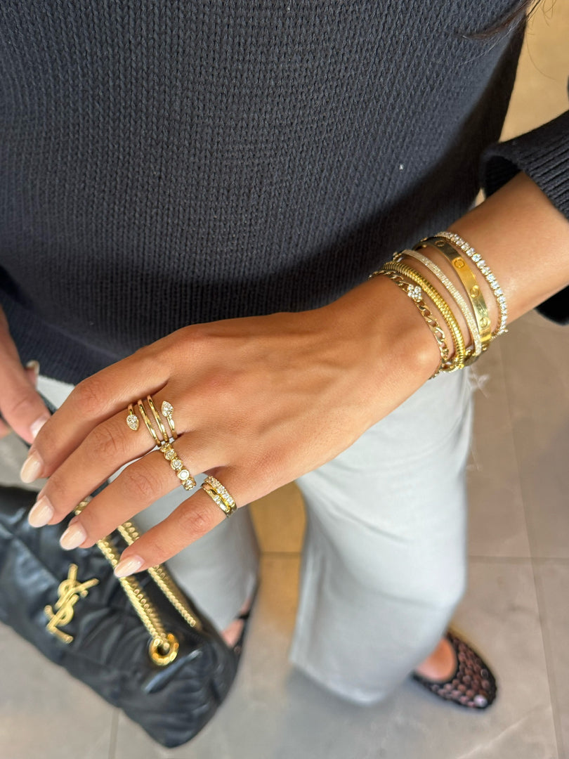 Double Pear Wrap Ring