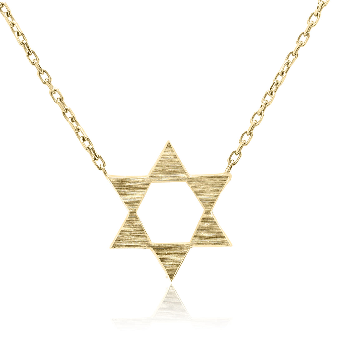 Two Sided Magen David Necklace