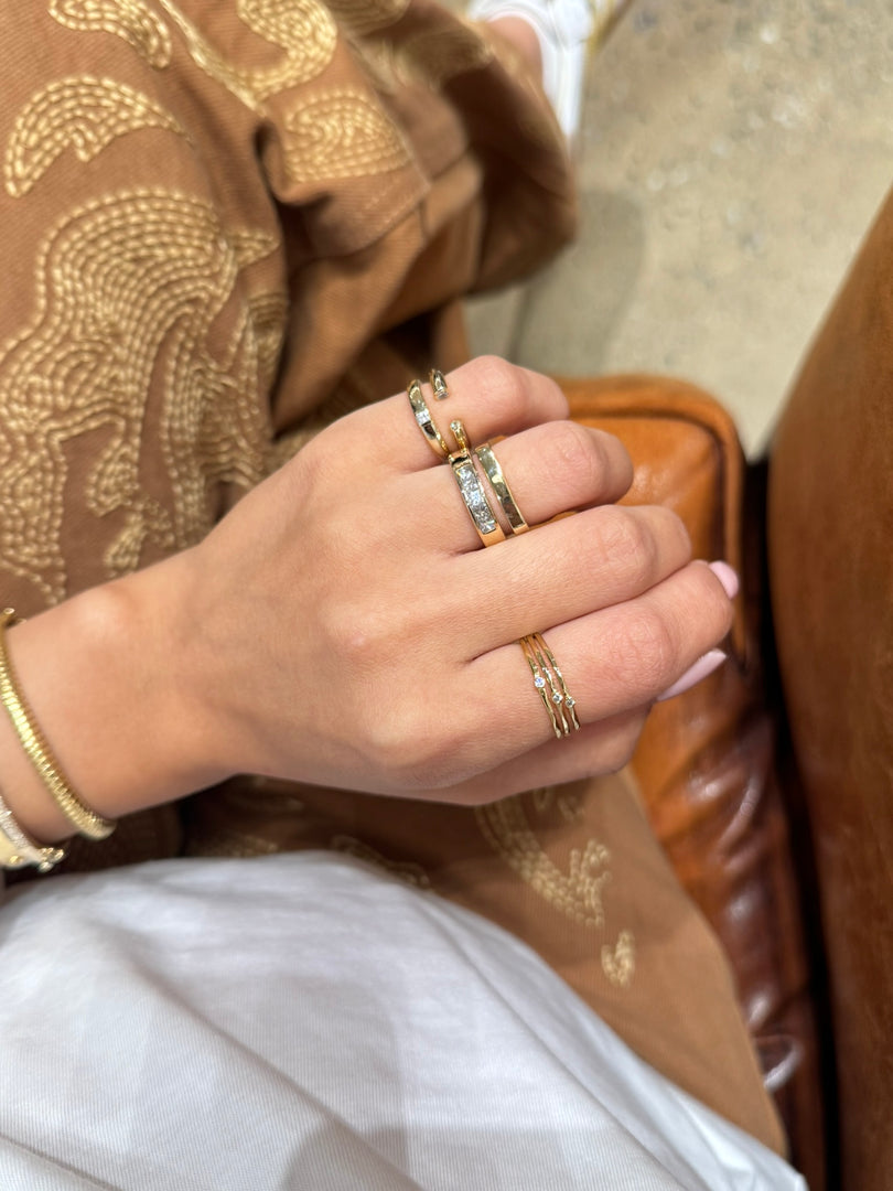 Open Abstract Pinky Ring