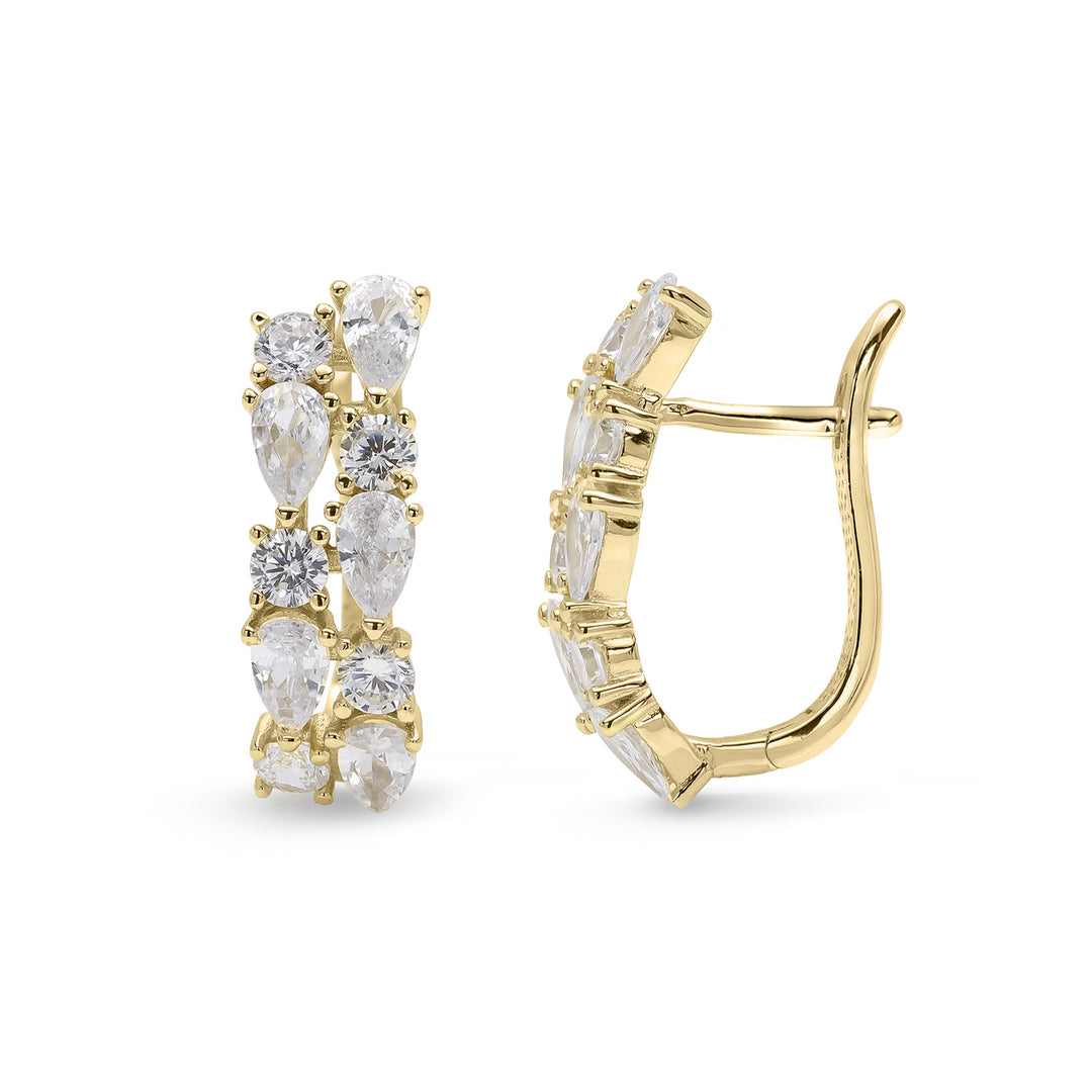 Diamond Cluster Hoop