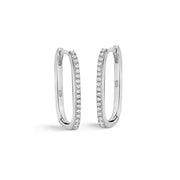 Pavè Rectangle Hoop