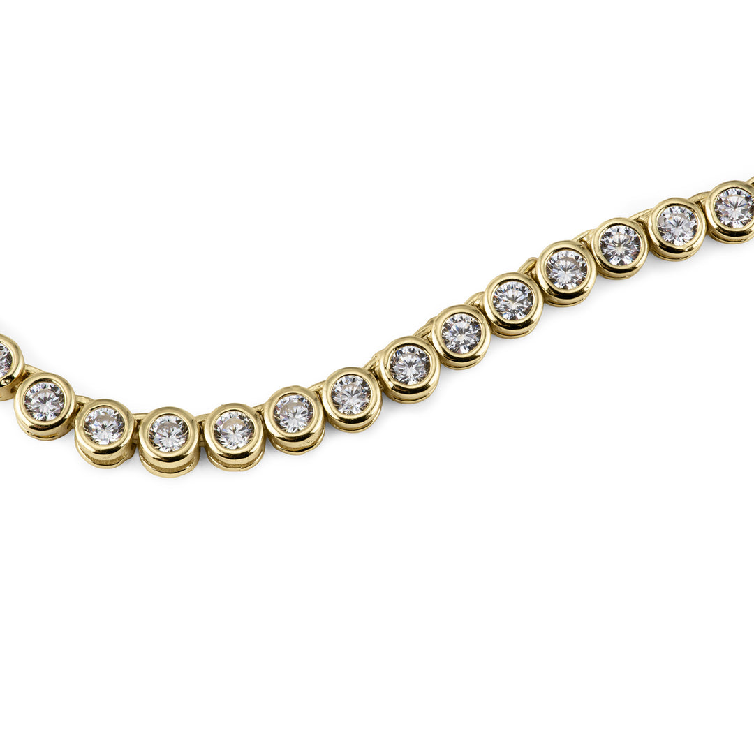Bezel Tennis Necklace