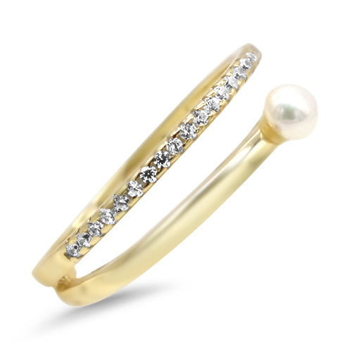 Pearl & Thin Pave Band