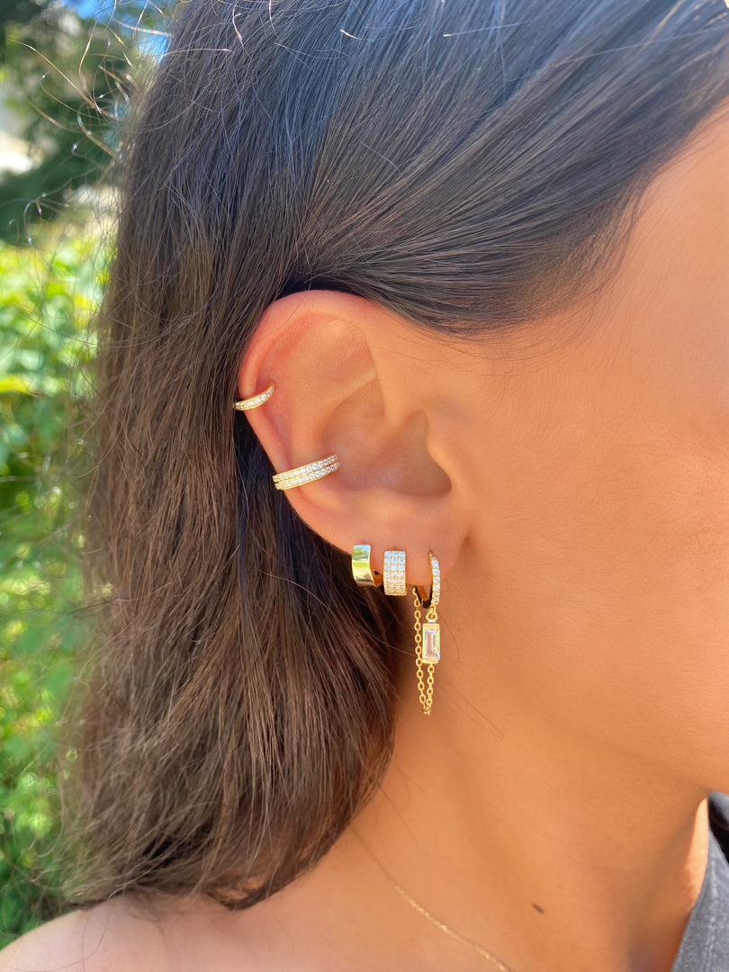 Double Pavé Ear Cuff