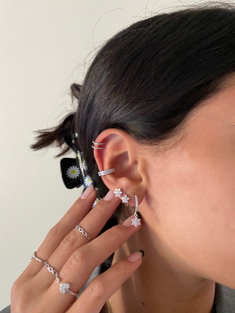 Double Pavé Ear Cuff