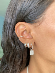 Small Chunky Pavé Huggie