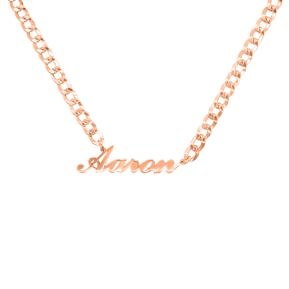 Cuban Name Necklace in 14k